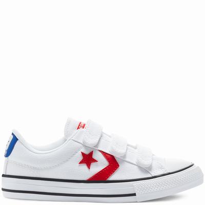 Gyerek Converse Varsity Canvas Easy-On Star Player Tornacipő CO6549830 Fehér/Piros